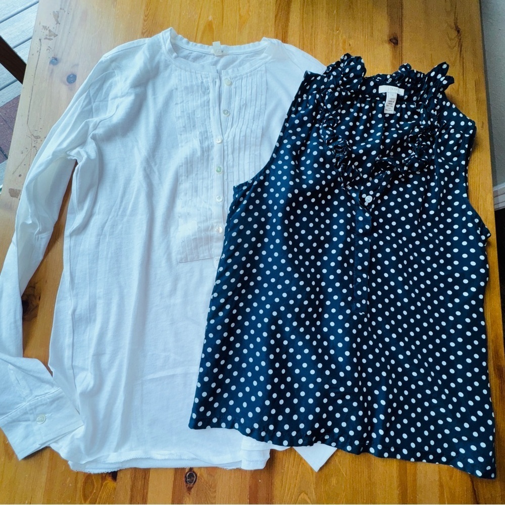 Jcrew silk blouse and more